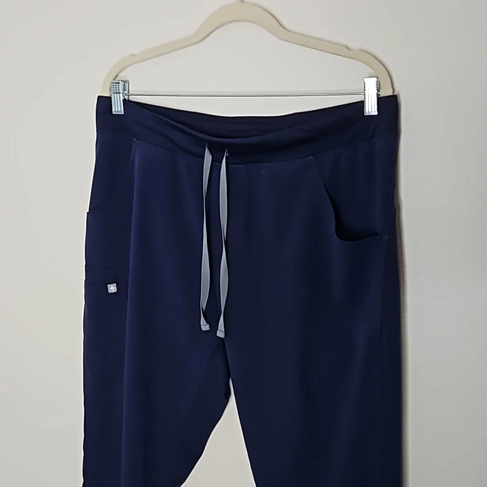 Figs Navy Blue Scrub Pants Size Large Tall - Picture 2 of 9